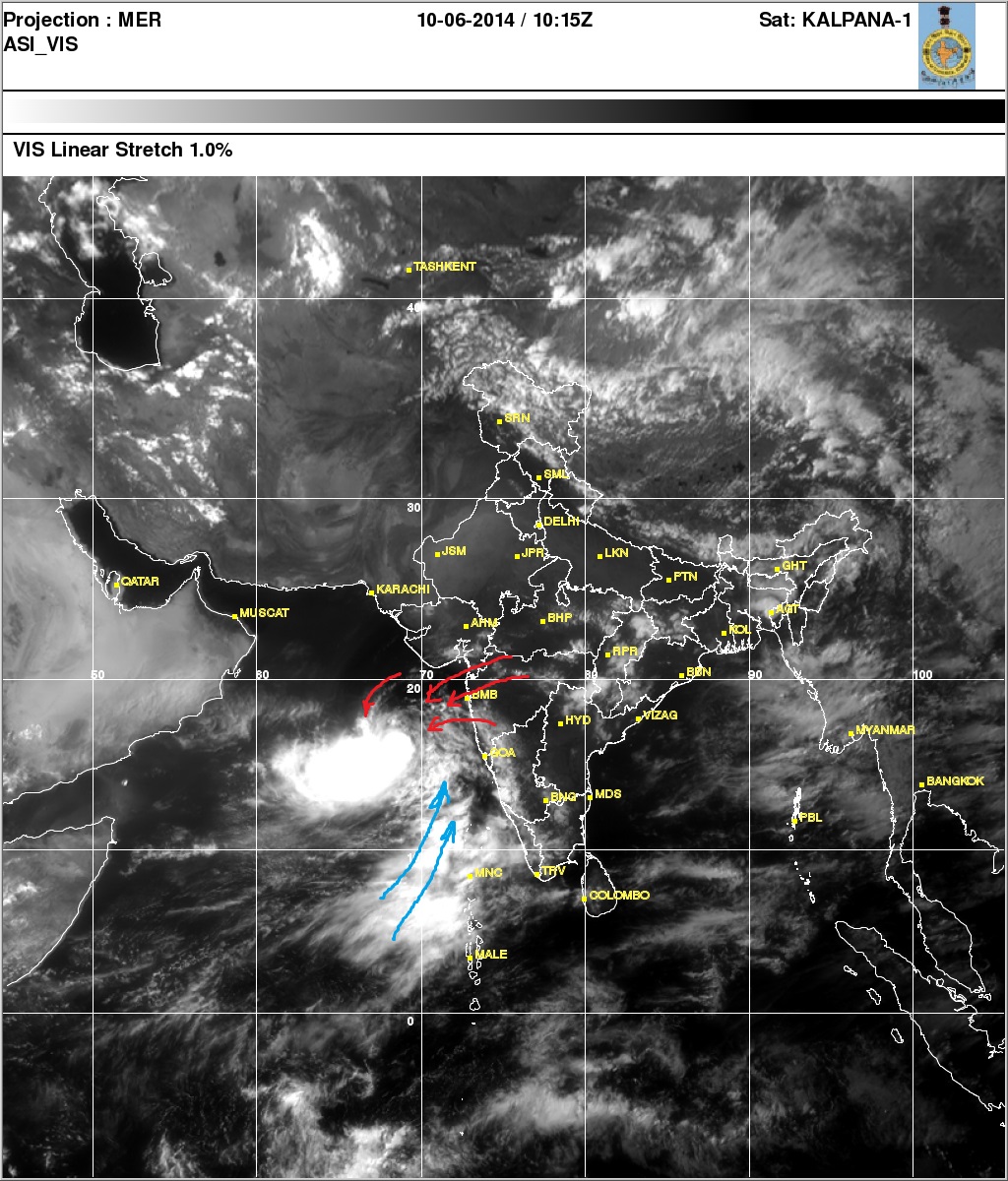 cyclone nanauk and delay of monsoon