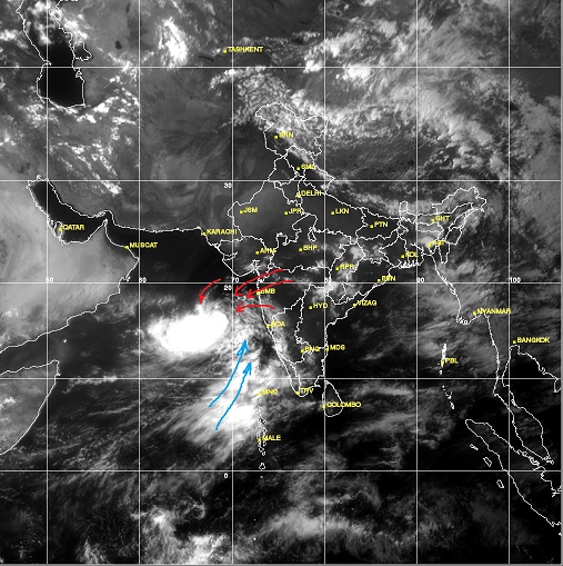 reason for delayed monsoon in india and cyclone nanauk