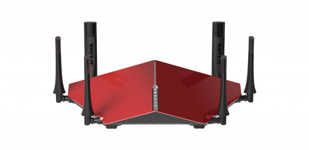 Figure 1 Dell's 802.11ac WiFi router with 8 antennas for beamforming