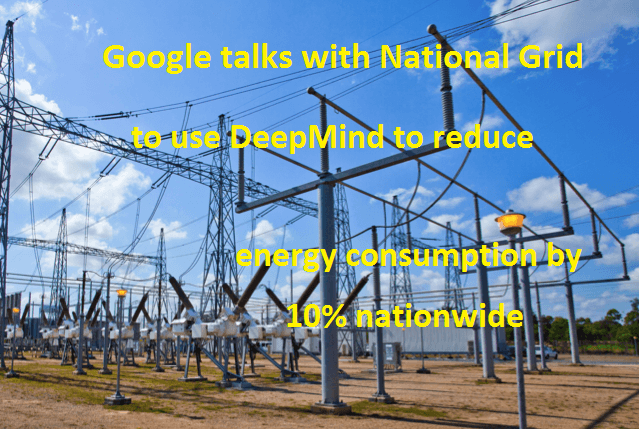 Google National Grid reduce energy consumption