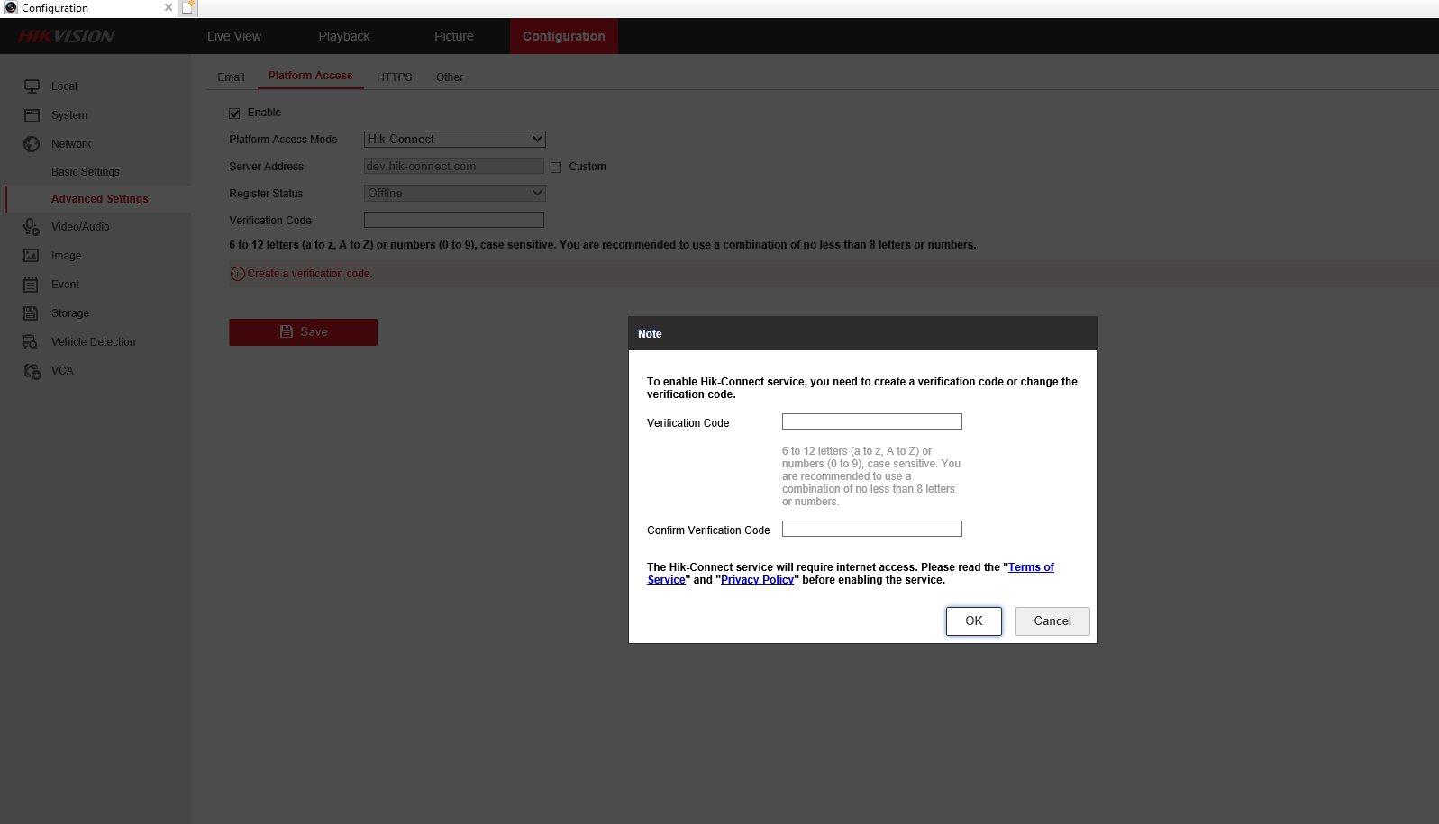 how to configure ivms 4200 client