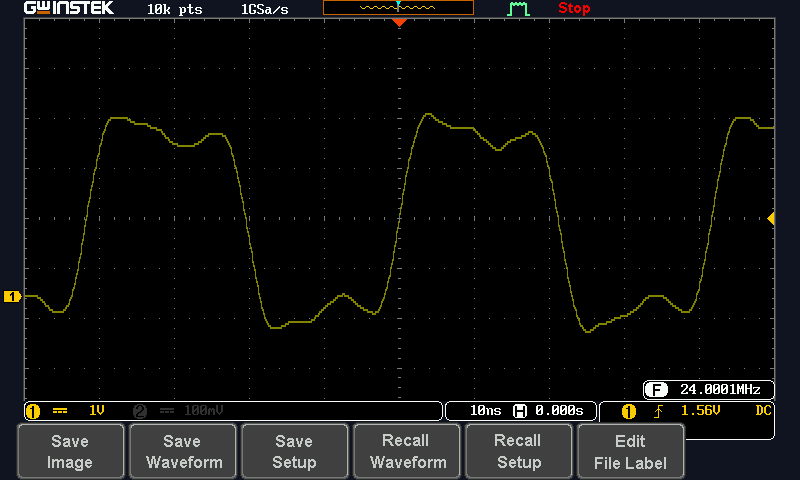 NanoVNA v2 clock oscillator output