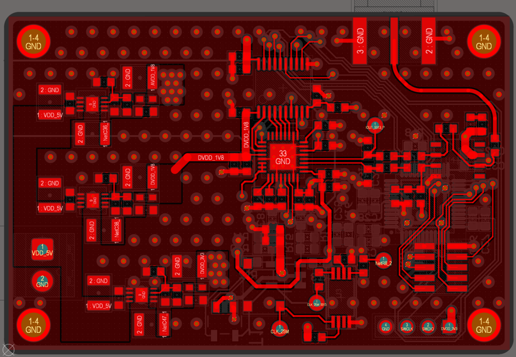 AD9913 DDS pcb layout
